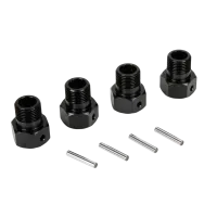 LOS252050 - Wheel Hex Black & Pin (4): MTXL.DBXL-E