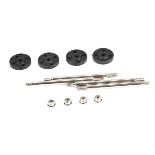 LOS253005 - Fr_Rr Shock Shaft & Piston Set: 1:5 4wd DB XL LOSI LOS253005