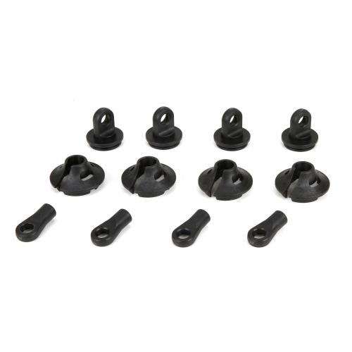 LOS253006 - Spring Cups_Clips_Shock Ends (2): 1:5 4wd DB XL LOSI LOS253006