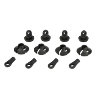 LOS253006 - Spring Cups_Clips_Shock Ends (2): 1:5 4wd DB XL