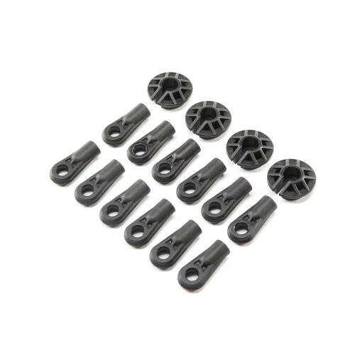 LOS254034 - Shock and Rod Ends. Spring Cups (12): Super Baja Rey LOSI LOS254034