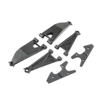 LOS254037 - Front Suspension Arm Set Upper_ Lower (Left and Right): Super Baja Rey
