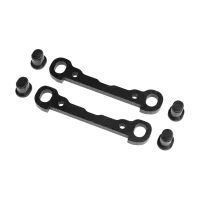 LOS254071 - Front Hinge Pin Braces. Black: DBXL 2.0