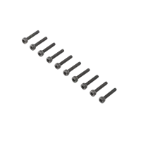 LOS255009 - Cap Head Screws. Steel. Black Oxide. M3 x 16mm (10)