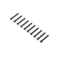 LOS255011 - Button Head Screws. Steel. Black Oxide. M4 x 30mm (10)