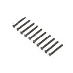 LOS255012 - Button Head Screws. Steel. Black Oxide. M4 x 35mm (10)