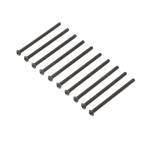 LOS255013 - Button Head Screws. Steel. Black Oxide. M4 x 65mm (10)