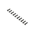 LOS255014 - Button Head Screws. Steel. Black Oxide. M4 x 14mm (10)