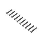 LOS255018 - Flat Head Screws. Steel. Black Oxide. M4 x 25mm (10)