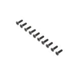 LOS255019 - Flat Head Screws. Steel. Black Oxide. M4 x 14mm (10)