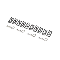 LOS256005 - Body Clip. Large (10) & Small (4): 1:5 4wd DB XL