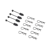 LOS266000 - Body Clip (10) & Leash (4): PM-MX