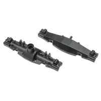 LOS312008 - Aluminum Axle Housing Set. Black: Mini LMT