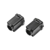 LOS312009 - Aluminum Axle Mount Rear. 0deg. Black: Mini LMT