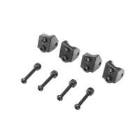 LOS314006 - Aluminum Lower 4-link Mount Set. Black: Mini LMT (4)