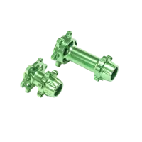 LOS362002 - Aluminum Hub Set. Machined. Green: PM-MX