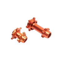 LOS362003 - Aluminum Hub Set. Machined. Orange: PM-MX