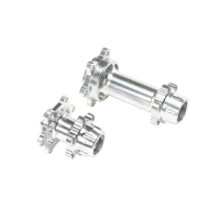 LOS362005 - Aluminum Hub Set. Machined. Silver : PM-MX