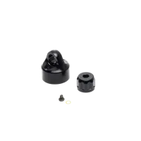LOS363001 - Shock Cap Set. Aluminum. Black: PM-MX
