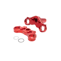 LOS364002 - Aluminum Triple Clamp Set. Red: PM-MX