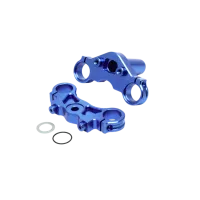LOS364003 - Aluminum Triple Clamp Set. Blue: PM-MX