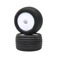 LOS41014 - Directional Tires. FR. Mntd. Wht (2): Mini-T 2.0