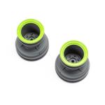 LOS41044 - MT Wheel. Green Beadlock. Lt Grey(2): Mini LMT