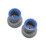 LOS41046 - MT Wheel. Blue Beadlock. Lt Grey(2): Mini LMT