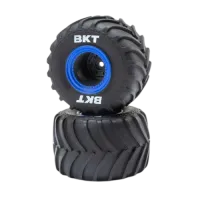 LOS41047 - MT Tires. Blue Beadlock. Premount(2): Mini LMT