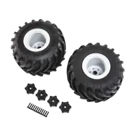 LOS43034 - Mounted Monster Truck Tires. Left_Right: LMT