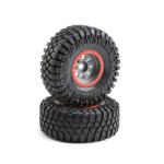 LOS45029 - 1_6 Maxxis Creepy Crawler LT Front_Rear 3.6 Pre-Mounted Tires. 20mm Hex (2): Super Rock Rey