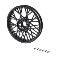 LOS46000 - Front Wheel Set. Black: PM-MX