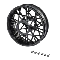 LOS46001 - Rear Wheel Set. Black: PM-MX