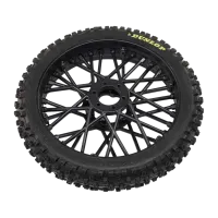 LOS46004 - Dunlop MX53 Front Tire Mounted. Black: PM-MX