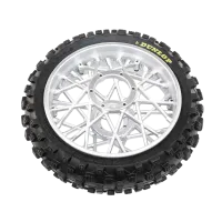 LOS46007 - Dunlop MX53 Rear Tire Mounted. Chrome: PM-MX