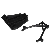 LOSB2574 - Front Skid Plate. Bumper Brace & Spacers: 5IVE-T
