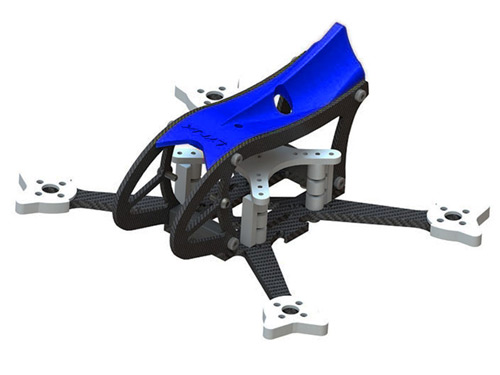 LX2598-5 - GosH 2 BL FPV Racer Frame. blau LYNX LX2598-5