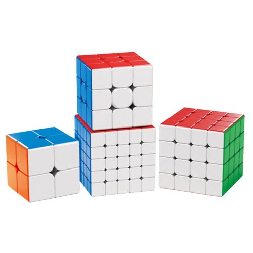 MF9201 - MoYu WCA 2x2-5x5 MeiLong Geschwindigkeitswuerfel - 4er-Pack Zauberwuerfel MF9201