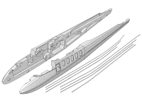 MPX-224170 - Rumpfhaelften+Bowdenzuege TwinStar II_BL