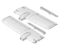 MPX-224172 - Tragflaechen-Formteile TwinStar II_BL