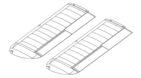 MPX-224433 - RR Tragflaechen inkl. Dekor (ohne Servos) FunCub XL