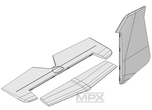 MPX-224834 - Leitwerkssatz ParkMaster PRO Multiplex MPX-224834