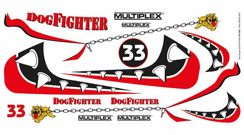 MPX-724582 - Dekorbogen Racer DogFighter Multiplex MPX-724582