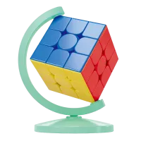 MY6938C02 - MoYu Globe 3x3 Zauberwuerfel-Staender (gruen)