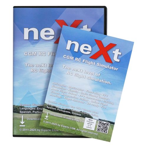 NEXT161002 - neXt CGM RC Modellflugsimulator (Download in Verpackung) Eiperle CGM NEXT161002