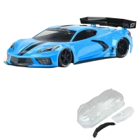 PRM157700 - 1_7 Chevrolet Corvette C8 Clear Body: ARRMA Felony & Infraction