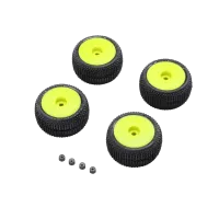 PRO-2632 - Blockade Tire. Pro-Line OE. Wheel. Yellow. Mounted: Micro-T