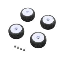 PRO-2633 - Blockade Tire. Pro-Line OE. Wheel. White. Mounted: Micro-T