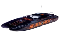 PRB08043T1 - Blackjack 42 8S Brushless Catamaran RTR: Black_Orange