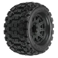 PRO1012710 - 1_8 Badlands MX38 F_R 3.8 MT Tires Mounted 17mm Black Raid (2)